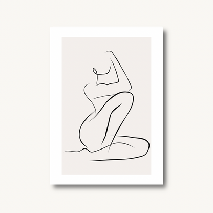 Woman Line Art Print