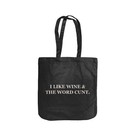 I Like Wine, Organic Cotton Tote Bag