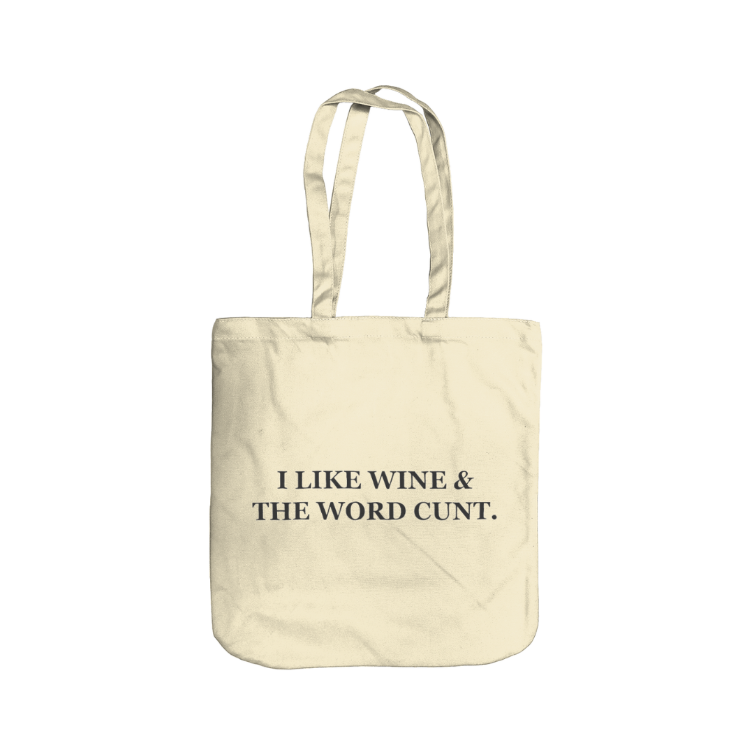I Like Wine, Organic Cotton Tote Bag