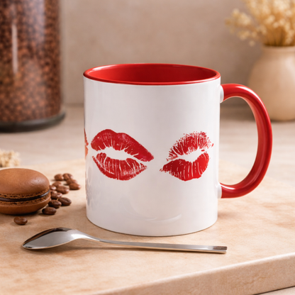 Red Kisses, 11oz Ceramic Mug