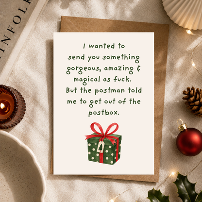 Funny Rude Christmas Card, Magical As F*ck, Adult A5 Christmas Greeting Card