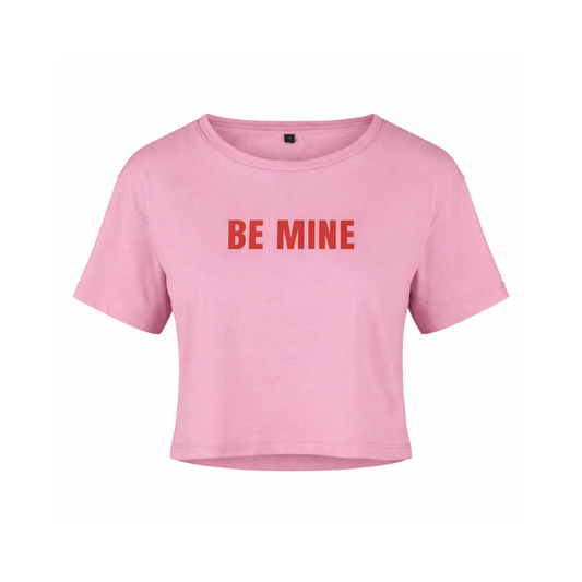 Be Mine, Pink Cotton Crop Top