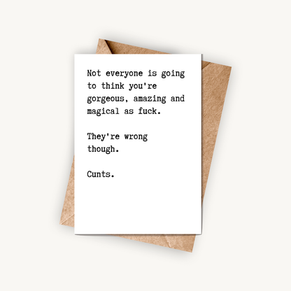 Magical A F*ck, A6 Greeting Card