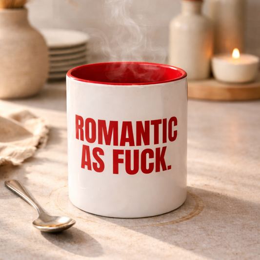 Romantic As F*ck, 11oz Glossy Ceramic Mug
