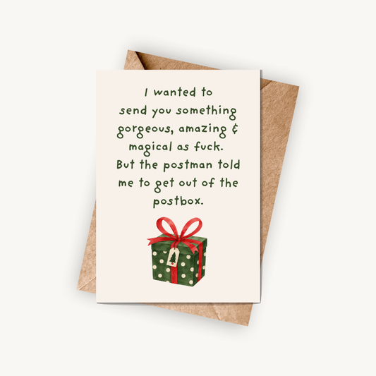 Funny Rude Christmas Card, Magical As F*ck, Adult A5 Christmas Greeting Card