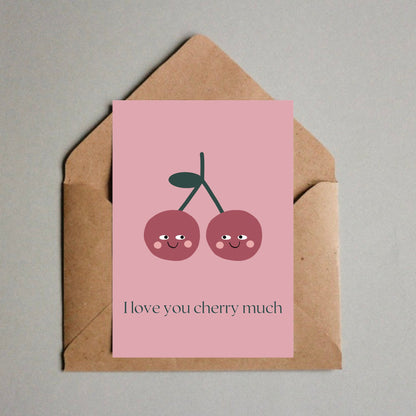 I Love You, A6 Greeting Card