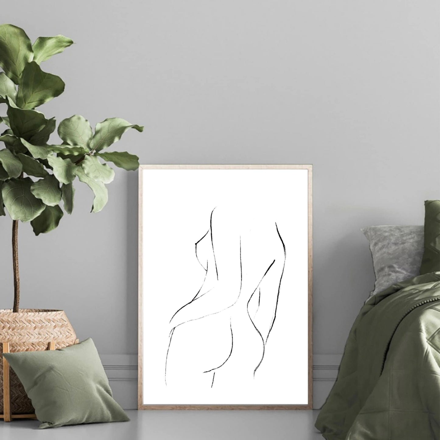 Woman Line Art Print