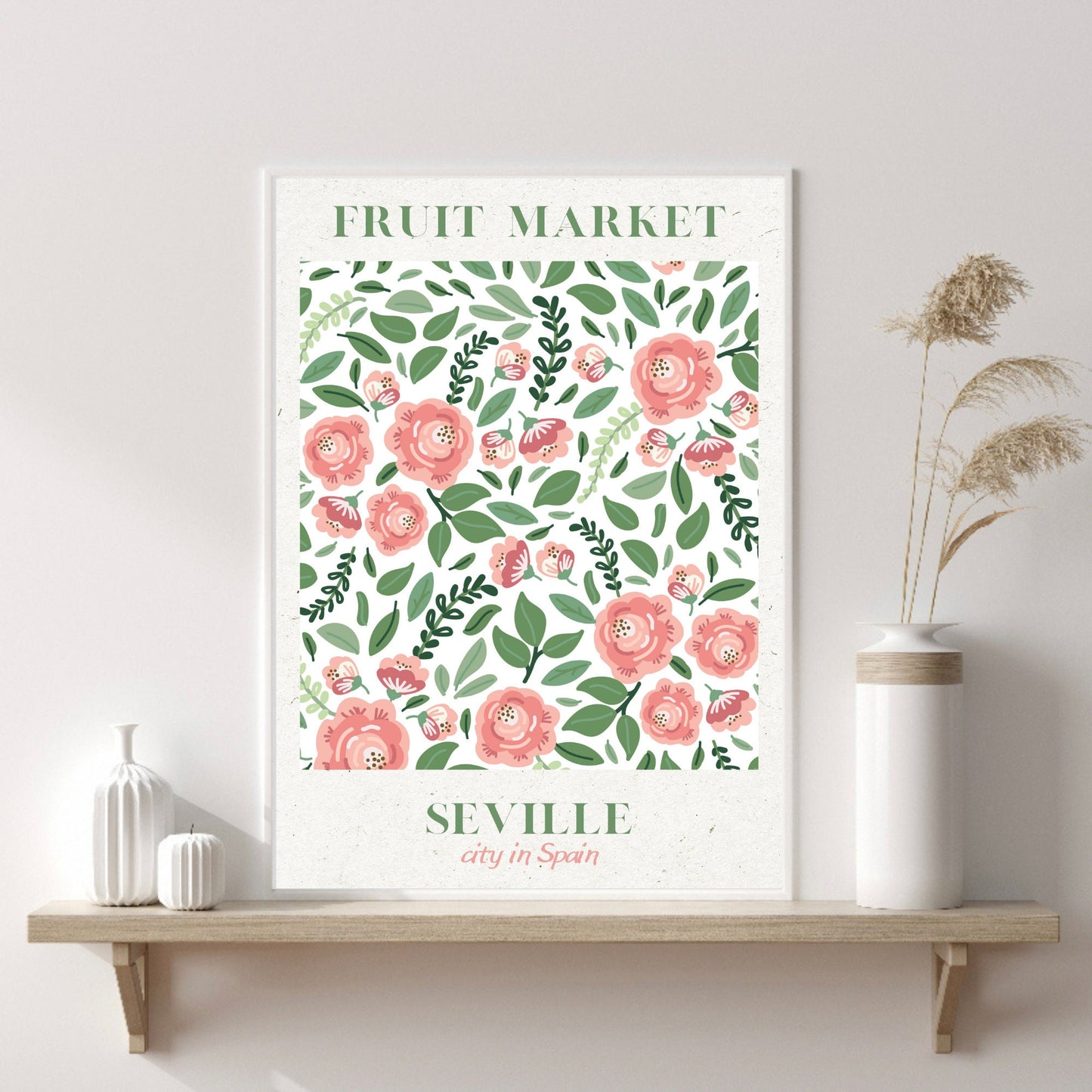 Seville Spain Fruit Market Print