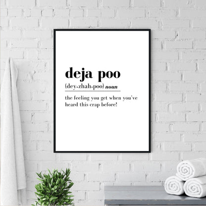 Deja Poo Definition Print