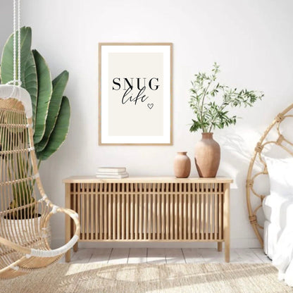 Snug Life Quote Print