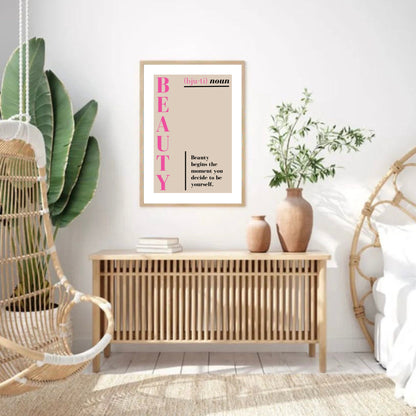Beauty Definition Quote Print