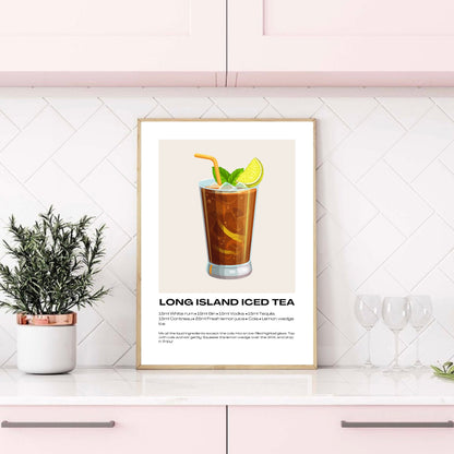 Long Island Iced Tea Cocktail Print