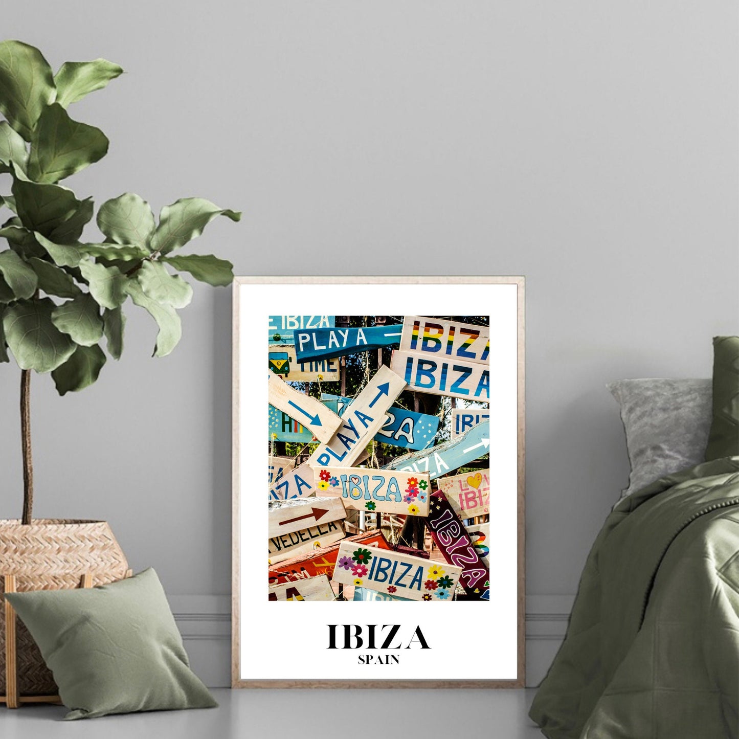 Ibiza Sign Collage Print