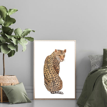 Leopard Illustration Print