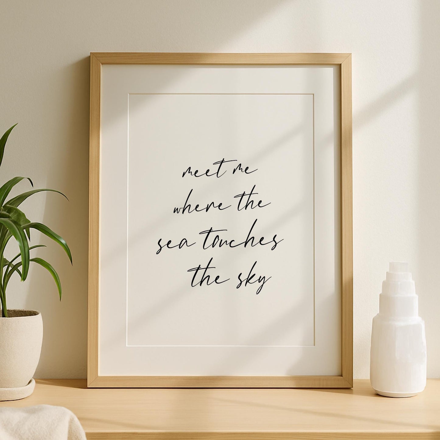 Meet Me Where The Sea Touches The Sky Print