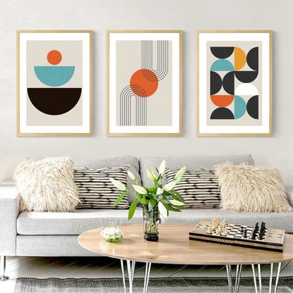Set Of 3 Mid-Century Abstract Prints