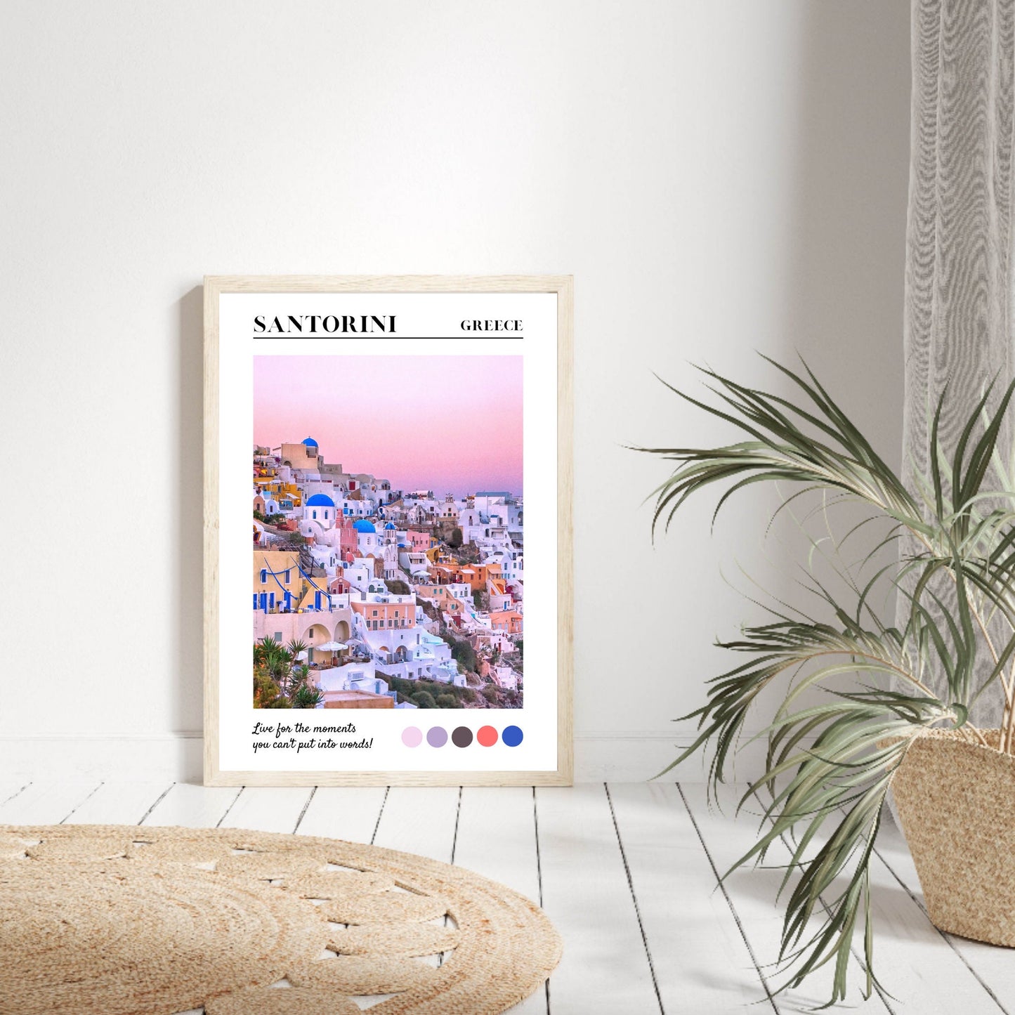 Santorini, Greece Travel Print