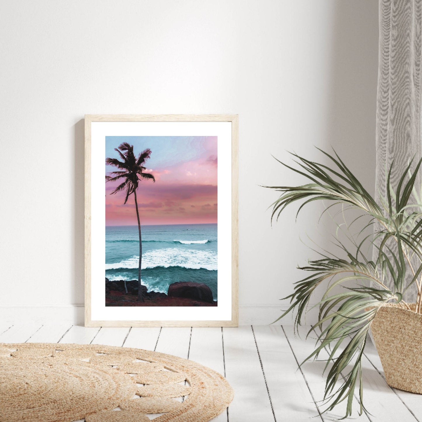 Sunset Palm Tree Print