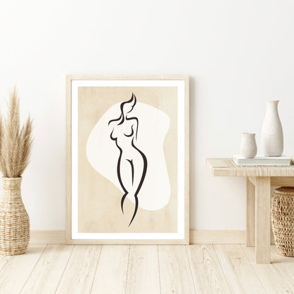 Abstract Curves Line Art Print
