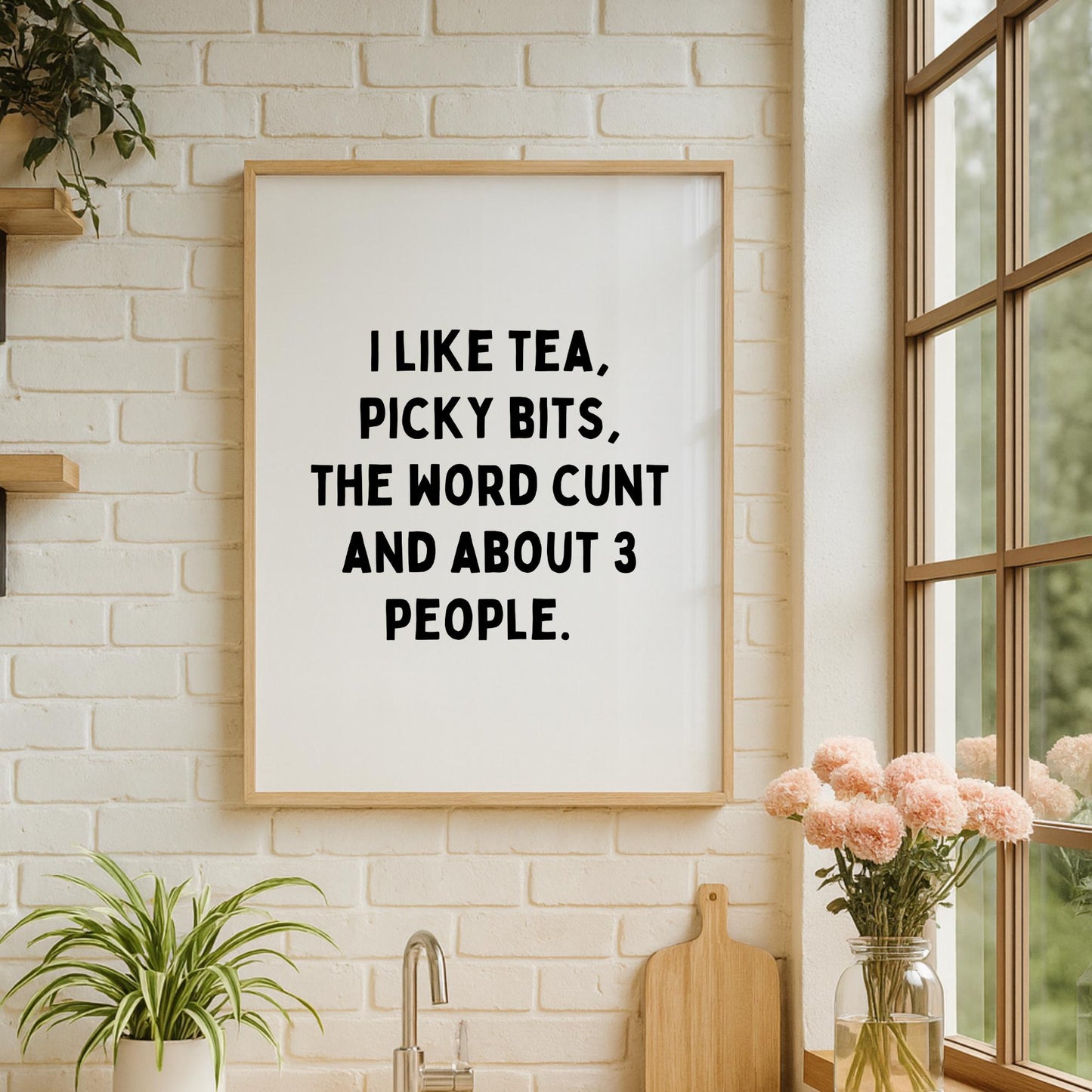 I Like Tea Quote Print