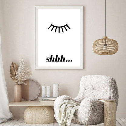 Shhh… Minimalist Wall Art