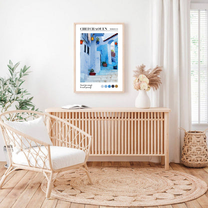 Chefchaouen, Morocco Travel Print