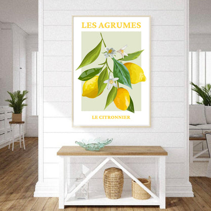 French Lemon Wall Art Print