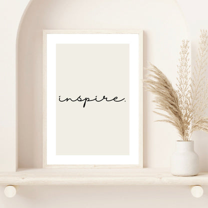 Inspire Quote Print