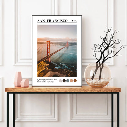 San Francisco Golden Gate Bridge Travel Print
