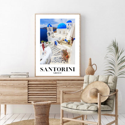 Santorini Travel Print