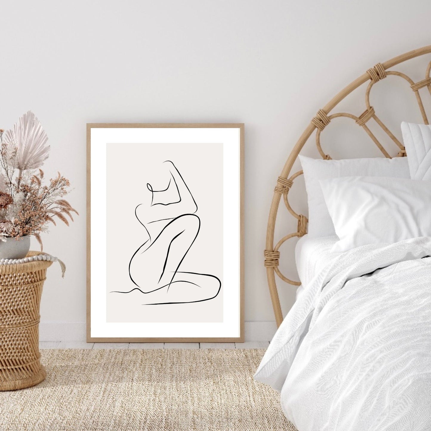 Minimalist Nude Line Art Print