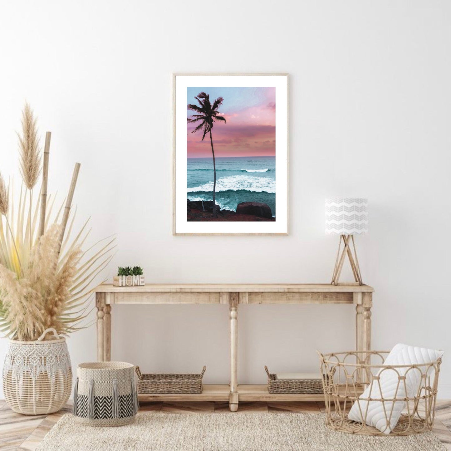 Sunset Palm Tree Print