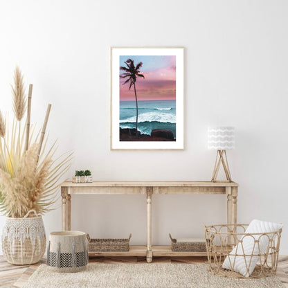 Sunset Palm Tree Print