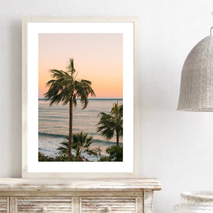 Sunset Palm Trees Print
