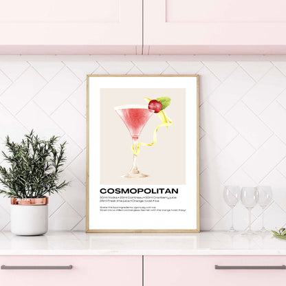 Cosmopolitan Cocktail Print