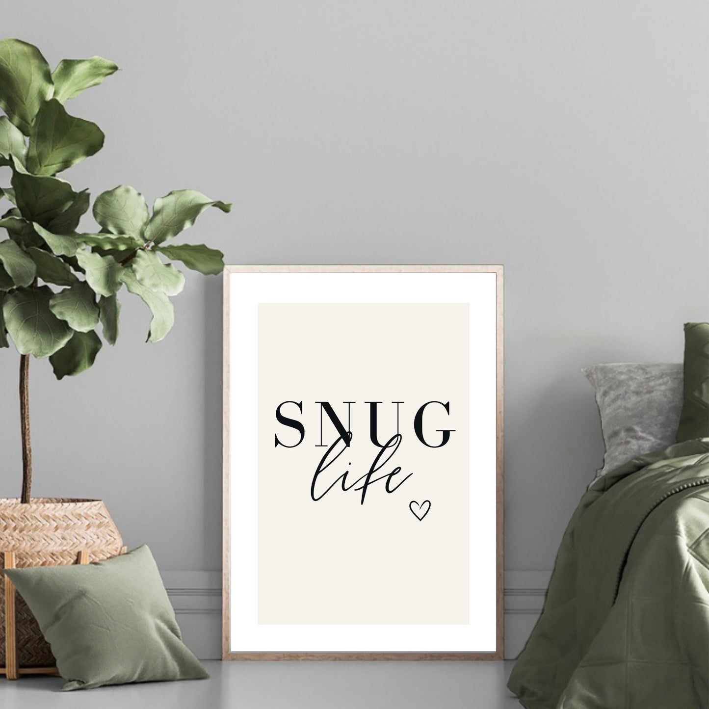 Snug Life Quote Print